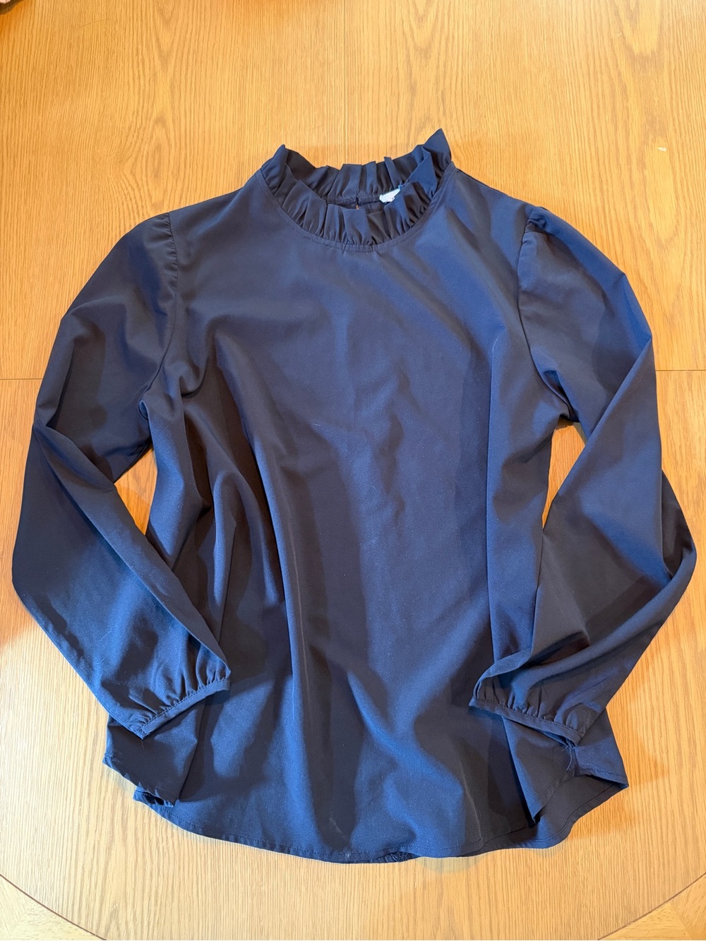 Women’s Ruffle Neck Long-Sleeve Blouse